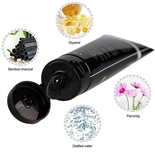 Bamboo Charcoal Black Mask, YBB Deep Cleansing Purifying Peel-off Mask Remove Blackheads Pimples Mask Include Acne Removal Tool Kit (100g) - Thumbnail 3