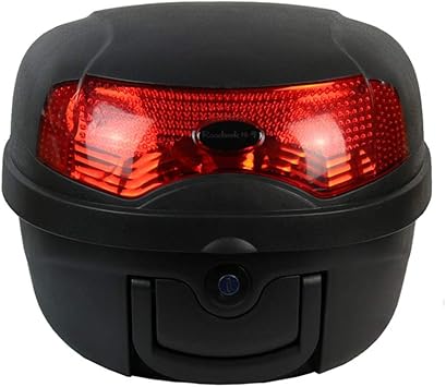 Amazon Co Jp 42lオートバイスクータートップボックステールトランク オートバイトランクスクーターヘルメットトップボックスバイク 荷物収納ラックリアテールケース 防水バイク荷物収納ボックス 40x40x30 Cm スポーツ アウトドア