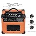 Mugig Guitar Amplifier 10W with Two Adjustable Channels and Dist Effects, Powered by 6 AA Batteries or AC Adapter