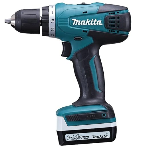 Makita DF347DWE Schraubenzieher, 14.4 W, 14.4 V, Schwarz, Blau