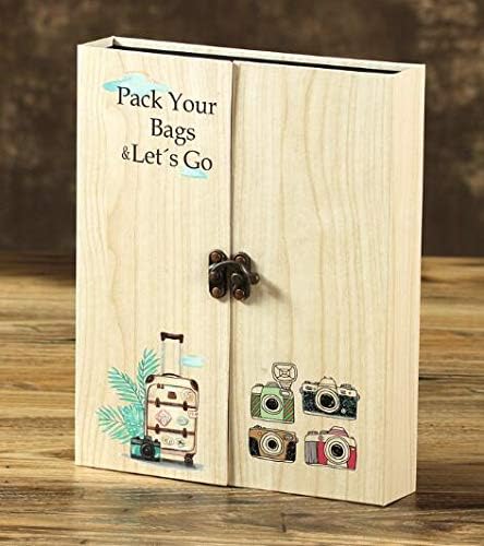 Best Quality - Photo Albums Wooden 30 Black Paper Sheets Card Love Theme Wedding DIY Album Handmade Vintage Photo foto Scrapbooking Album - by HIGHUP - 1 PCs
