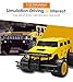 Double E 1:14 Giant Wheel RC Truck 2.4Ghz Radio,Rechargeable Battery Remote Control Car,Yellow