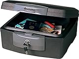 SentrySafe F2300 Fire-Safe Waterproof Chest with Tubular Key, 33lbs.36 Cu. Ft, Charcoal