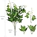 HOGADO Artificial Plants, 2pcs Silk English Ivy Leaves Faux Shrubs Fake Bouquet Arrangements Simulation Greenery Bushes Indoor Outside Home Garden Office Verandah Wedding Decor