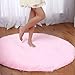 Enerhu Qianle Round Area Rugs Super Soft Livingroom Bedroom Home Shag Carpet Pink