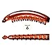RC ROCHE ORNAMENT 6 Pcs Womens Premium Hair Plastic Banana Classic Clincher Strong Hold Ponytail Maker Styling Girls Ladies Beauty Accessory Clasp Clip, Large Brown