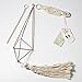 Mkono Himmeli Air Plant Holder with Chain and Macrame Hanger Mobiles Decor