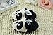 DZT1968® Baby Girl Cotton Panda Soft Sole Anti Slip Prewalker Shoes Socks (S (0-4 Months))