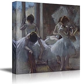 "The Dancers by Edgar Degas - Canvas Art Home Art - 12x12 inches