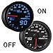 MaxTow Double Vision 2200 F Pyrometer Exhaust Gas Temperature EGT Gauge Kit - Includes Type K Probe - Black Gauge Face - Blue LED Dial - Analog & Digital Readouts - for Gas Trucks - 2-1/16