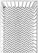 Sweet Jojo Designs Fitted Crib Sheet for Yellow and Gray Chevron Zig Zag Baby/Toddler Bedding - Chevron Zig Zag Print