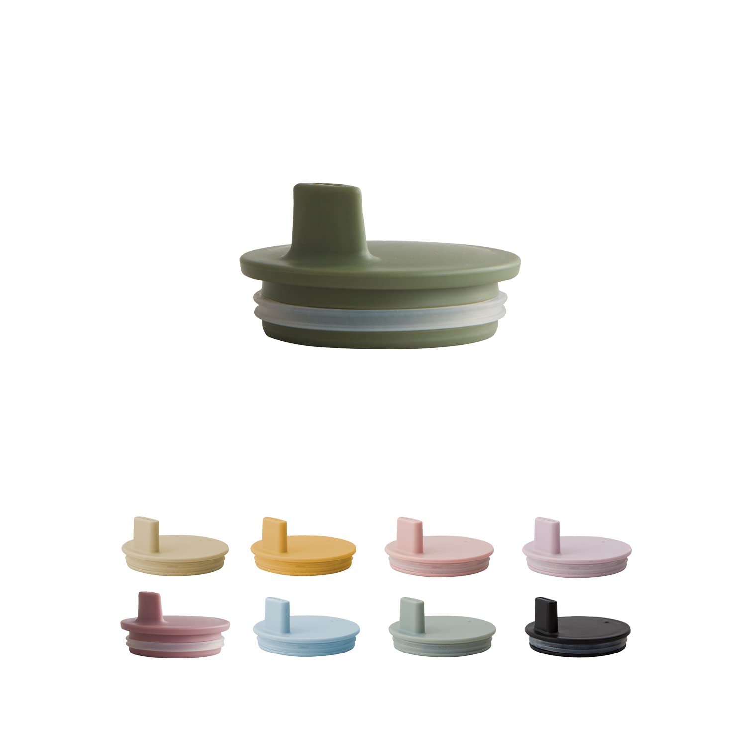 Design Letters Drink Lid for Ecozen Cup Forest Green | Sippy Cup Accessories | Baby Cup Lids BPA & BPS Free | Ideal for Water, Milk, Juice 27 g | Drink lid Tight fit, Dishwasher Safe