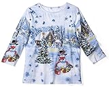 Christmas in Snowy Woods Sequin Holiday Top