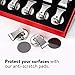 Force Magnet Magnetic Clips Pack of 10 - Premium Quality Super Strength Magnet Clips with Anti Scratch Pads - Make Notes, Remember Appointments and Hang Keys on Metal Surfaces - Heavy Duty