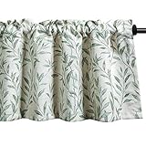 VOGOL Curtain Valances Leaves Meticulous Printed