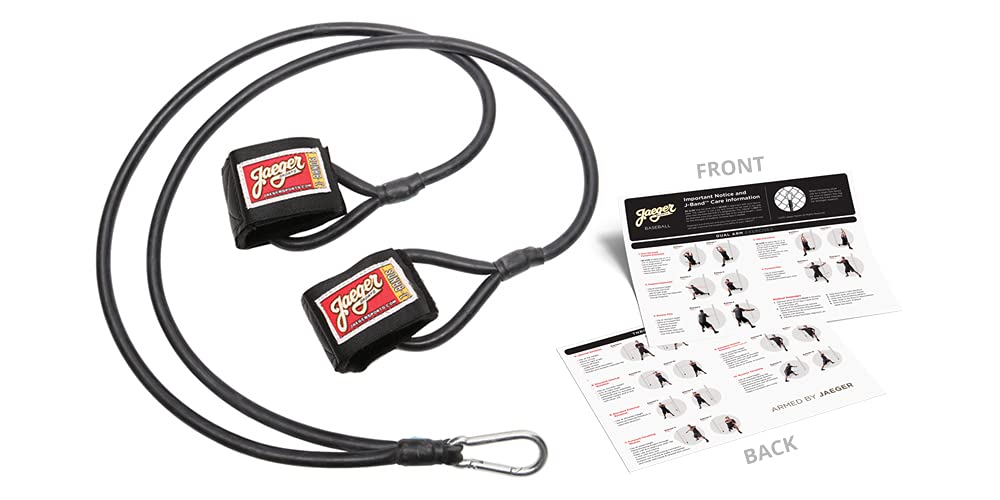 Jaeger Sports J-Bands Baseball/Softball Exercise (Black), Regular - (Ages 13 & Above)
