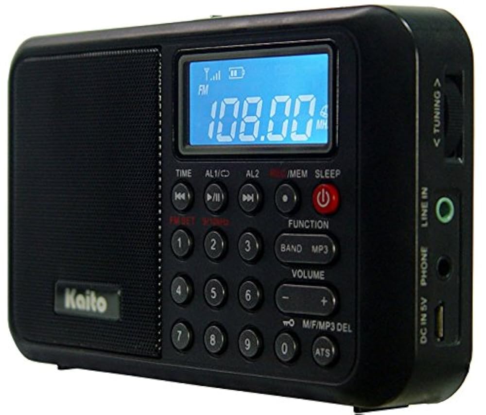 Radio Kaito ka108 Radio AM FM Onda Corta, mp3 radio Recorder - Imagen 3