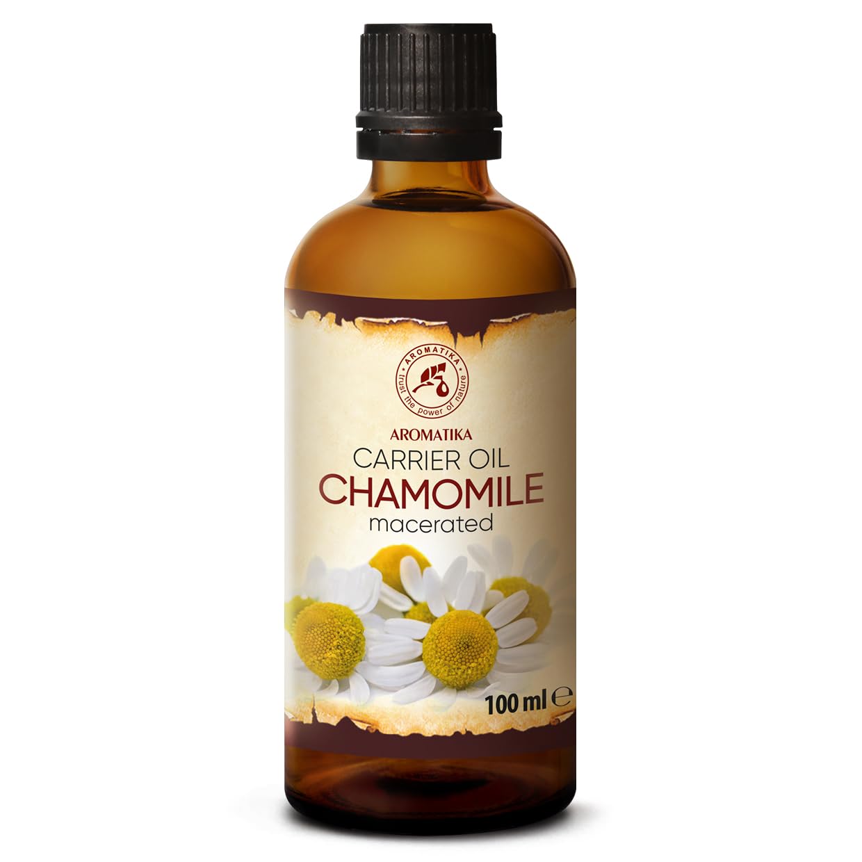 Chamomile Oil 100ml - Matricaria Chamomilla - Natural Chamomile Blossom Oil Extract - Carrier Oil - Base Oil - Care for Face - Nails - Hands - Hair - Massage - Body Care