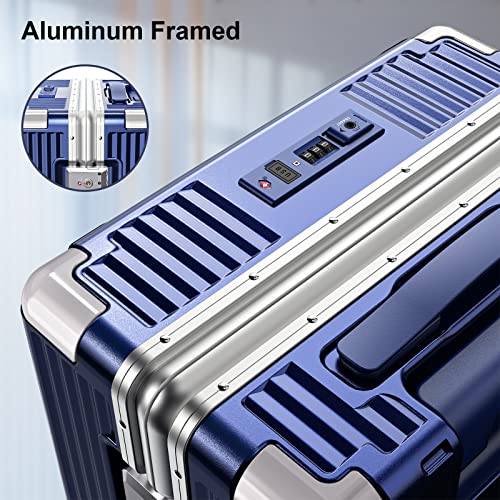 SOMODE Airline Approved Carry On Luggage with Spinner Wheels,Aluminum
