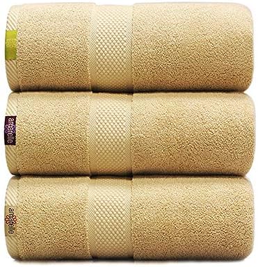 Luxury Bath Towels Egyptian Cotton Bath Towel 31 5 63 Extra Large Premium Quality Bath Sheet 650 Gsm Set Of 3 Buy Online At Best Price In Uae Amazon Ae