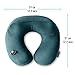 3in1 Set - Premium INFLATABLE TRAVEL NECK PILLOW with 3D SLEEP MASK and SOFT FOAM EARPLUGS – includes compact CARRY BAG – Comfortable Traveling Airplane Pillow – best way to make trip perfect