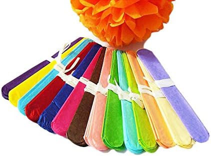 Balloonistics DIY 9" Decorative Tissue Paper Pom Poms Flower Balls for Party Supplies