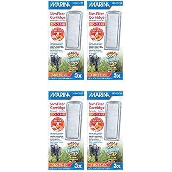 Marina 12 Pack of Bio Clear Cartridge for Slim Filters