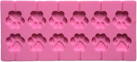 Amazon Co Jp Jokewen 12キャビティdiy猫の爪形状3dシリコーンロリポップ型キャンディーチョコレートグミフォンダンモールド子犬犬足石鹸耐熱皿ベーキングツール ホビー