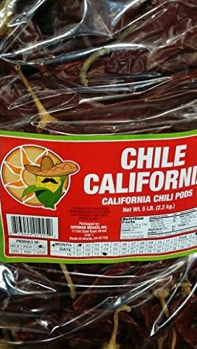 Botanas Mexico California Chili Pods 5 Lb
