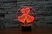 I Love You Gift 3D Illusion Night Light 7 Color A Great Anniversary Gift Idea or a Unique Way to Tell Someone How Much You Love Them Perfect for Valentines Day Comes with Mains Plug and USB Cable