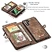 Galaxy Note10+ Plus Wallet Case,AKHVRS Handmade Premium Cowhide Leather Wallet Case,Zipper Wallet Case [Magnetic Closure]Detachable Magnetic Case & Card Slots for Samsung Galaxy Note 10+ Plus - Brown