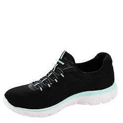 Skechers Summits-Cool Classic Black/Turquoise 8.5 C