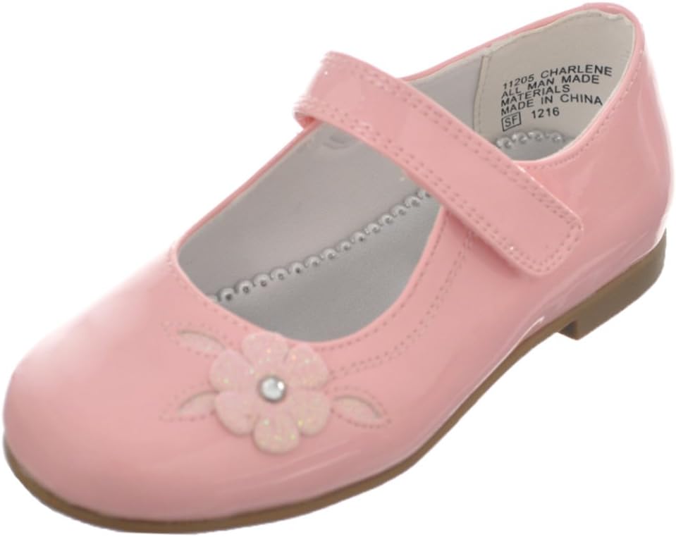 pink patent mary janes