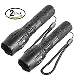 Tactical Flashlights Newsight T6 Handheld Flashlights Portable Outdoor Waterproof Torch Ultra Bright with Adjustable Focus for Camping Hiking Hunting Search survival