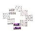 48 Sheets Halloween Nail Art Water Transfer Decals Manicure Skull Stickers