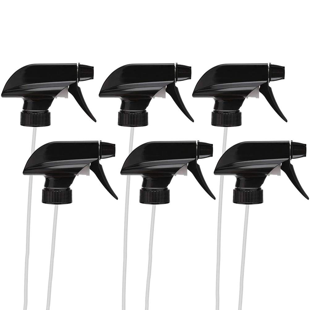 Replacement Spray Bottle Triggers Nozzles Accessories Watering Tool Sprinklers Head for Park Black 6pcs