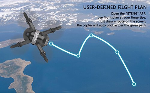 image for MANZOKU Mini Drone with HD Camera WiFi FPV Live Video, One Key Return,