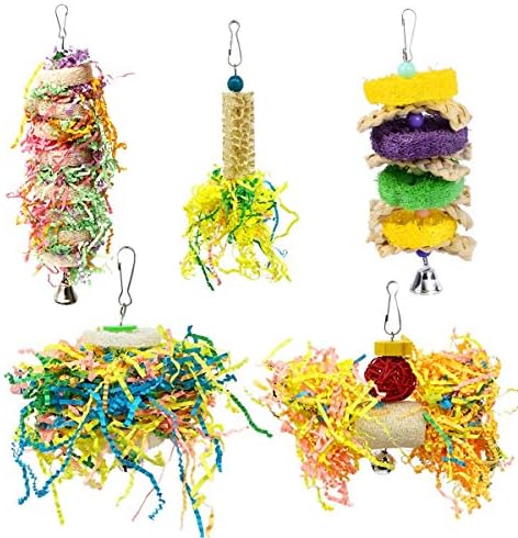 Vehomy 5Pcs Bird Shredding Toys