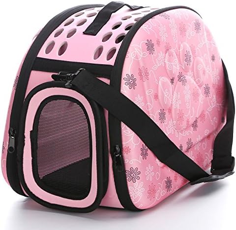 Soft-Sided Portable Pet Dog Cat Travel Carrier Cage Foldable Travel Freight Cage