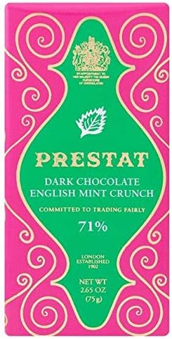 Prestat Dark Chocolate English Mint Crunch Bar 75g