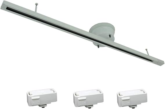 Amazon Co Jp 長澤照明 配線ダクトレール ダクトレール 1m ライティングレール ライティングバー 天井照明 照明器具 簡易取付 シーリング用 ペンダントライト スポットライト 引掛シーリング3個付き Diy 工具 ガーデン