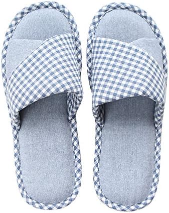mianshe Women's and Men's Cozy Cotton House Slippers Indoor Anti-Slip Shoes Memory Foam Four Season
