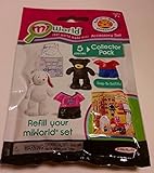 Miworld Build A Bear Workshop Accessory Set (5 Pc Collector Pack - 1 Lil Cub, 1 Cuddley Bunny, 1 Cub Condo and 2 Snap On Outfits)