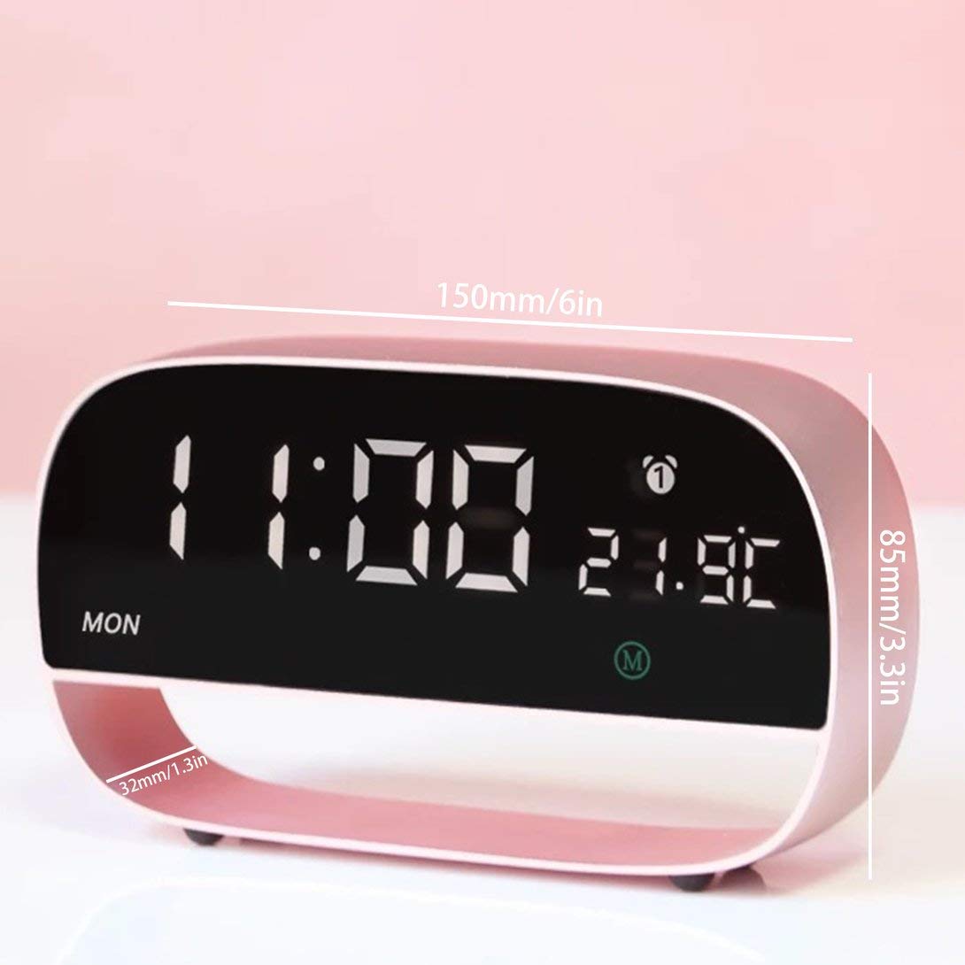 Swiftswan Ora Automatica Imposta Sveglia con Porta USB per Ricarica Snooze  dimmer Orologio da Comodino Digitale a LED con Visione Extra Large Giardino  e giardinaggio urban-earth.co.uk
