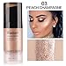 Strobing Liquid Highlighter Makeup Smooth Shimmer Glow Liquid Illuminator for Face Contour Makeup (3.Peach Champagne)