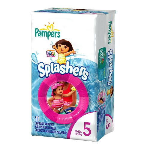 Pampers splashers swim pant size 5 8x11 's (037000074656)