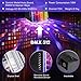 DJ Disco Lights,Ezire LED Party Lights DMX512 Sound Activated Strobe Light Stage Lights with Remote Control for Dance Parties Bar Karaoke Xmas Wedding Show Club