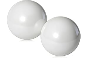 OUTOSS Pallino for Bocce Ball and Boule Game, Jack for Petanque - Size 40mm (1.57 In.), White, 2 Packs