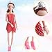 Outee 86 Pcs Doll Clothes Set for Party Grown Outfit Including 16 Pcs Clothes 70 Pcs Accessories for Girls Kids Party Birthday Gifts
