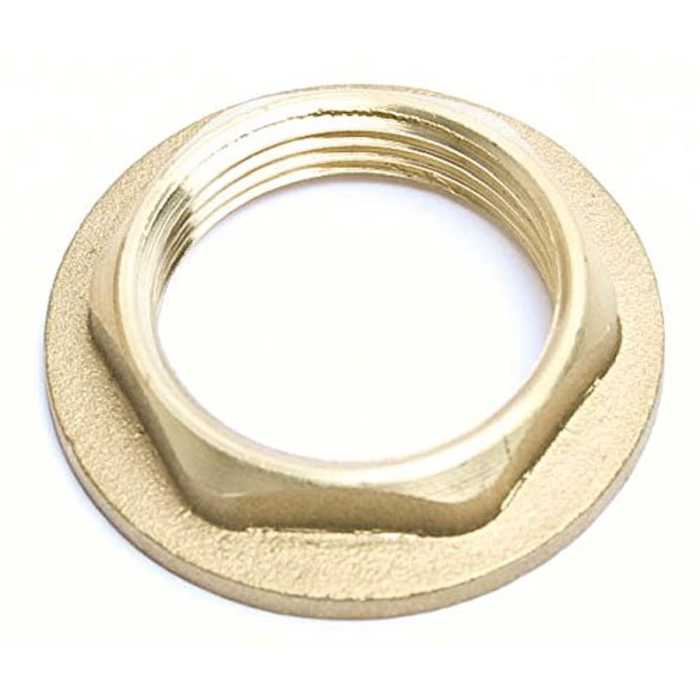 Merriway BH03159 Brass Flanged Backnut, 1/2-inch BSP